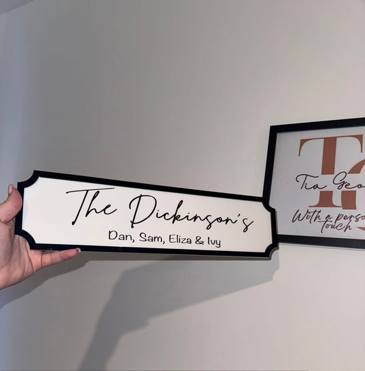 Family Acrylic ‘Street Sign’