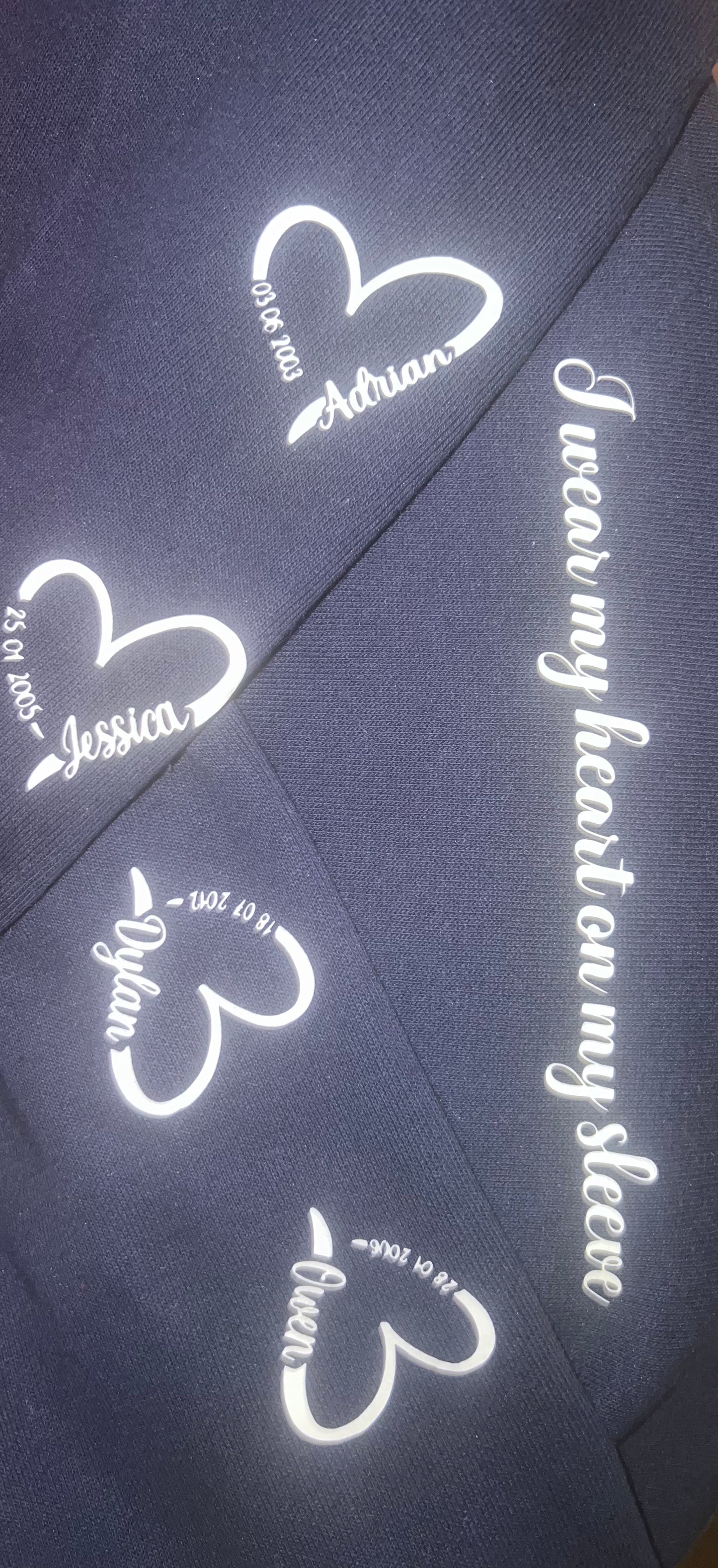 I wear my heart on my sleeve hoodie