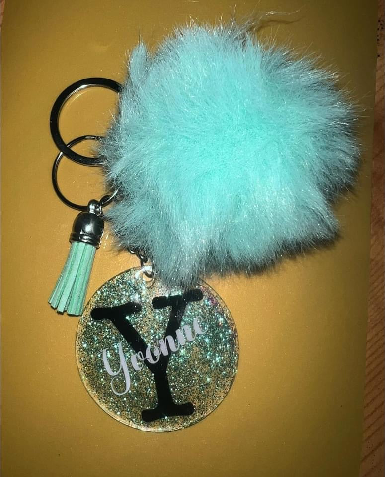 Keyrings (with Pom Pom and wristlet)