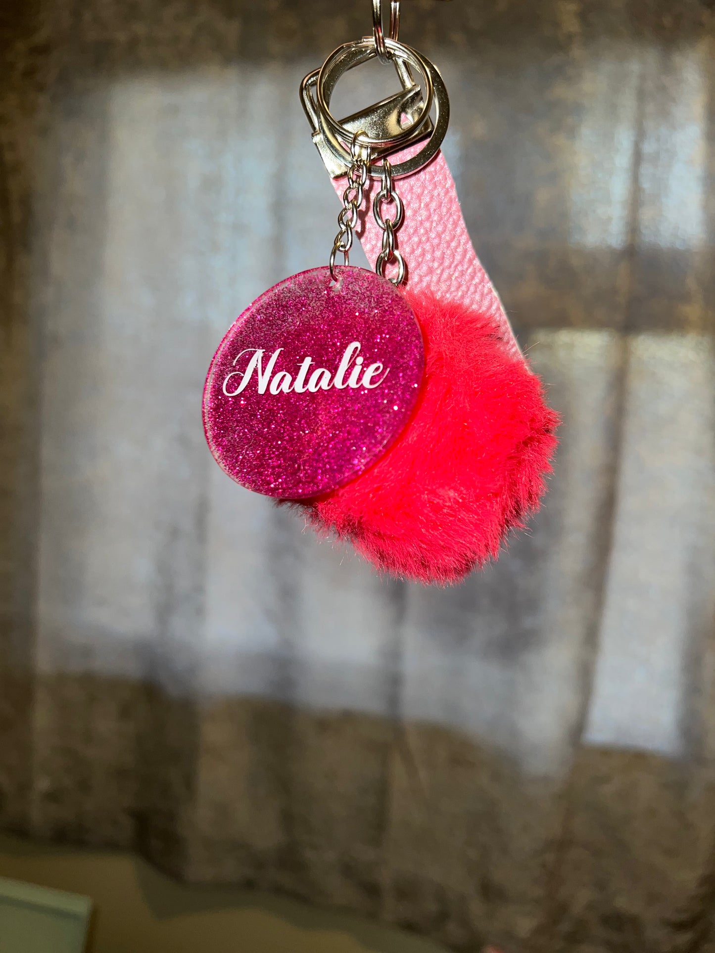Keyrings (with Pom Pom and wristlet)