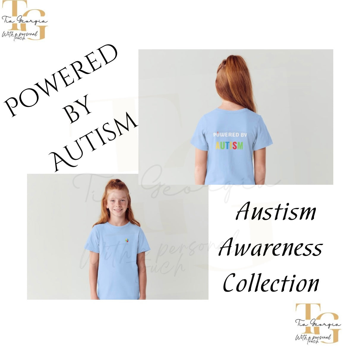 Kids Powered by Autism Tops💛
