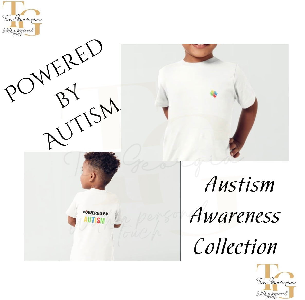 Kids Powered by Autism Tops💛