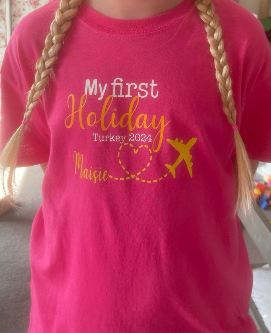 'My first holiday'