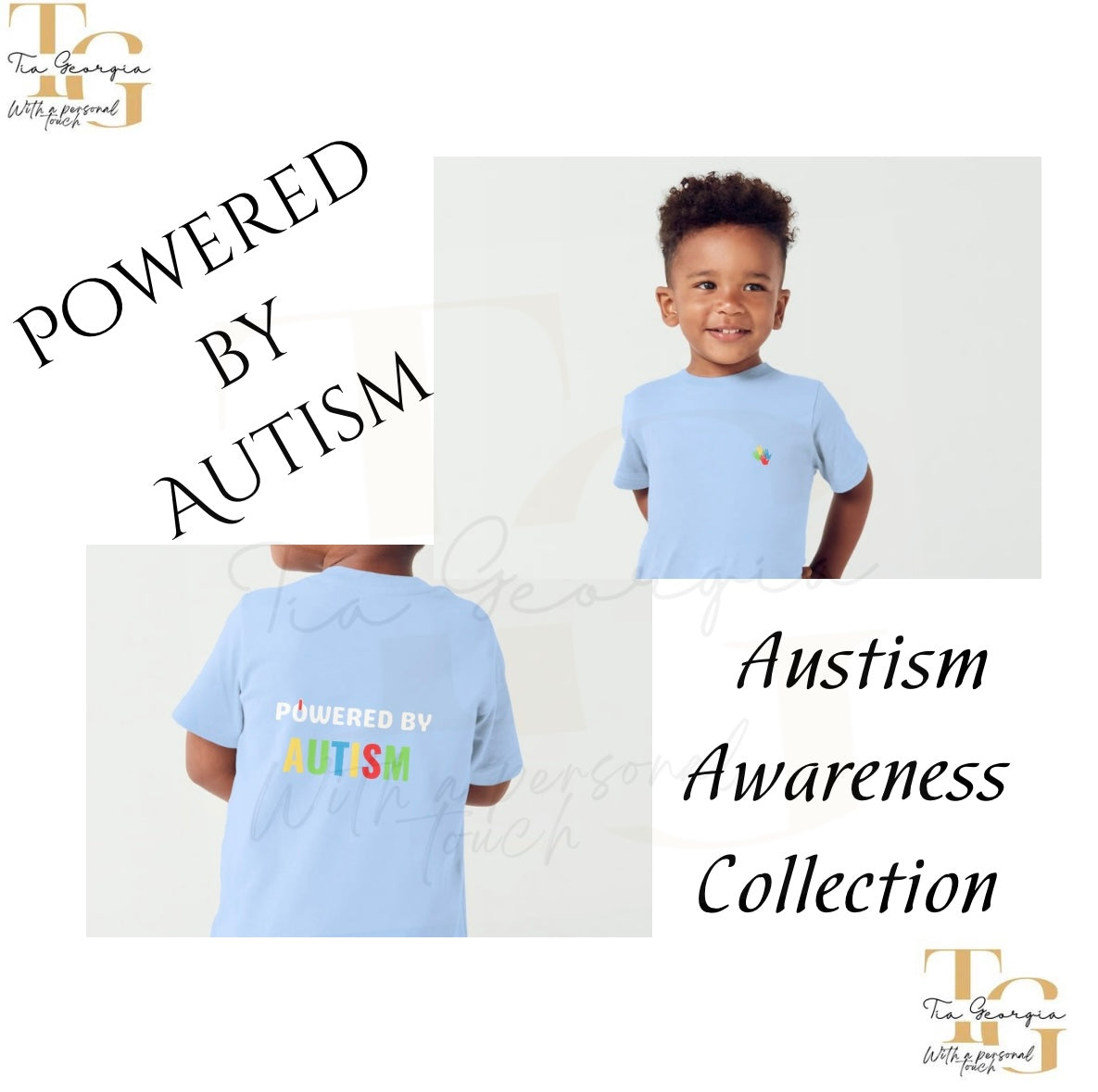 Kids Powered by Autism Tops💛