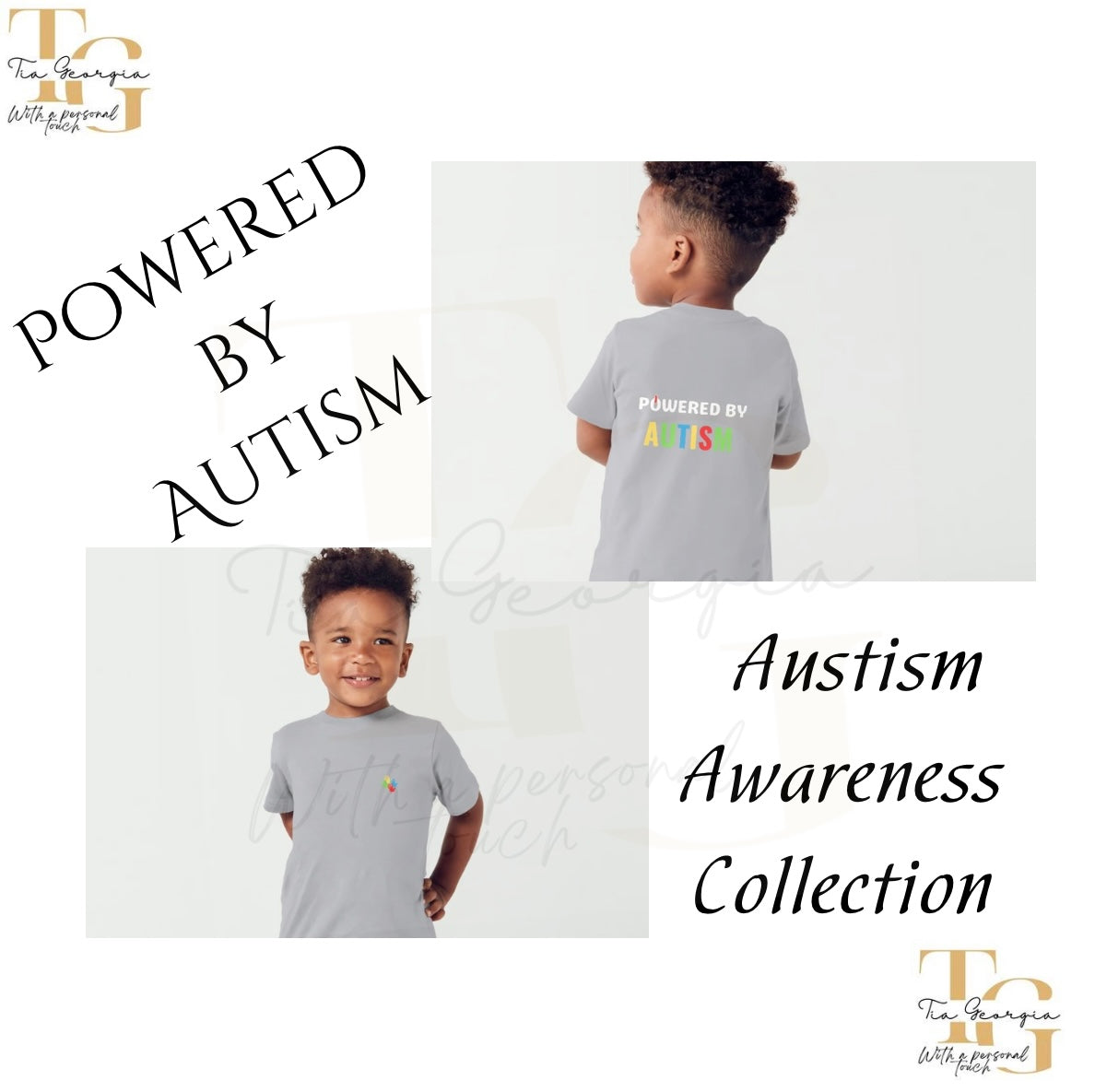 Kids Powered by Autism Tops💛