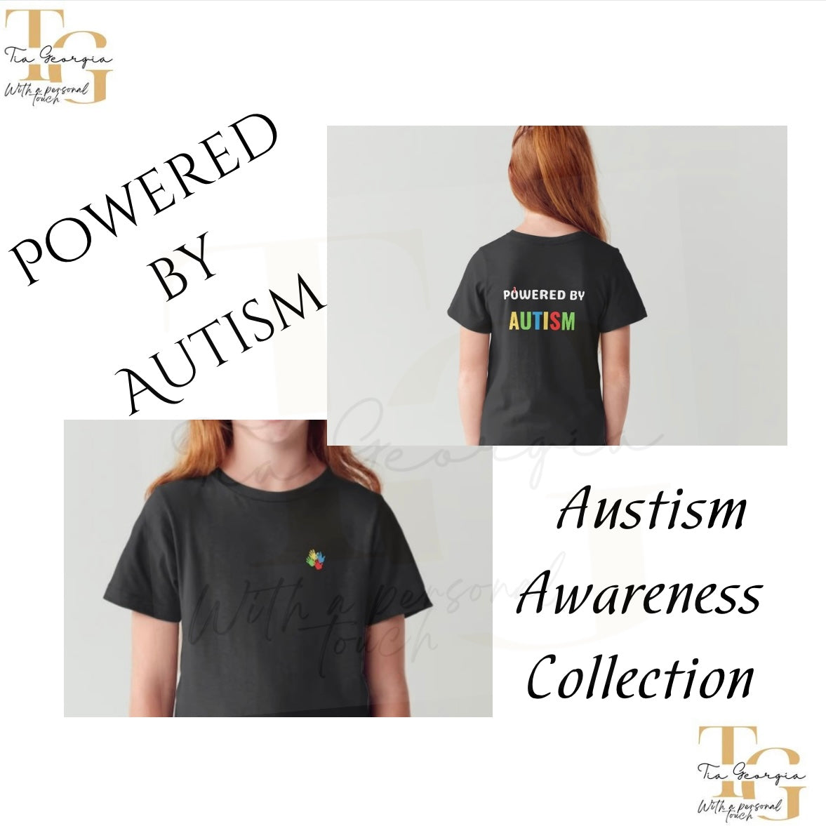 Kids Powered by Autism Tops💛