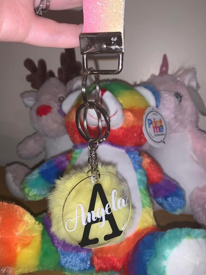 Keyrings (with Pom Pom and wristlet)