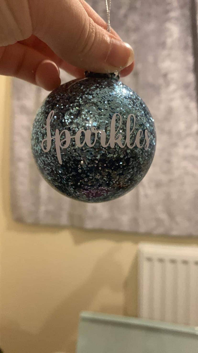 Glitter Baubles