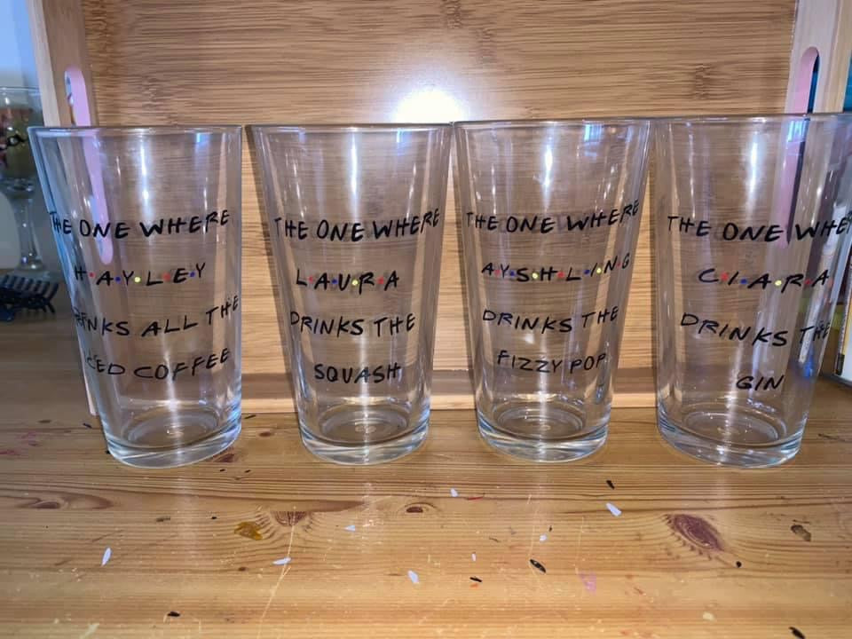Wine Glass / Pint Glass (no colour stem)